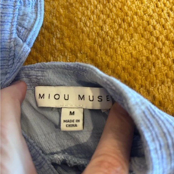 Miou Muse Blue Sleeveless Maxi Dress sz M - Picture 9 of 10